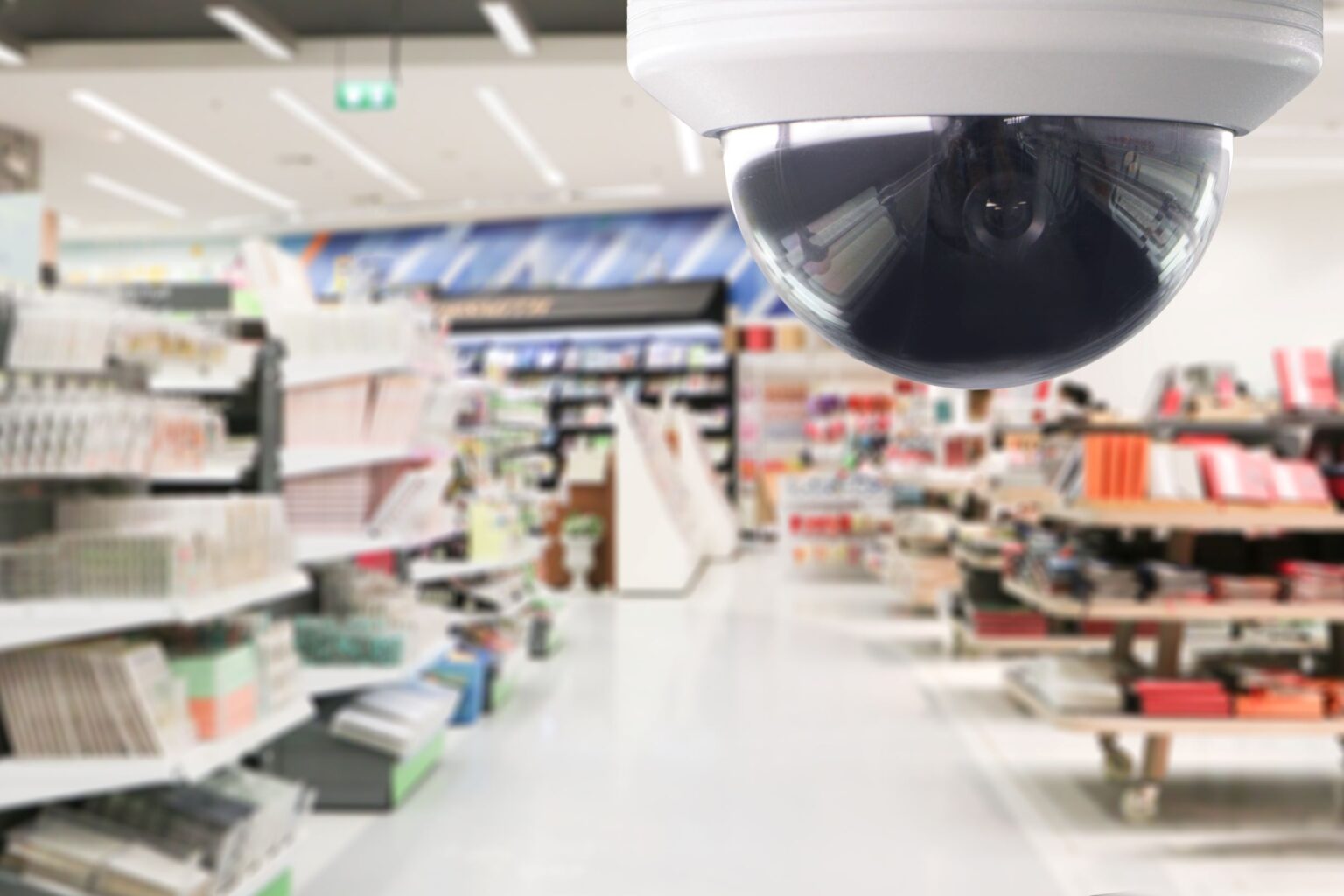 Picture of CCTV Security Camera in retail shop